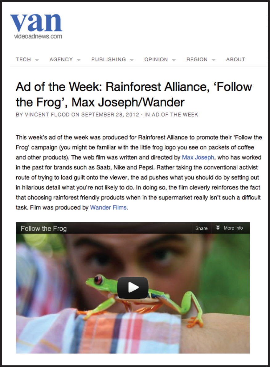 Van / Video Ad News